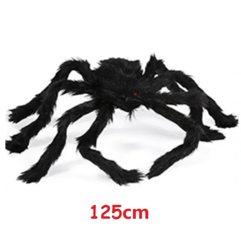 Halloween Spider Decoration, Giant Plush Spider Web Prop