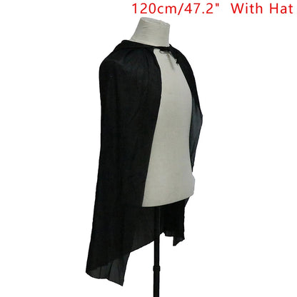 Vampire Costume Cloak Reversible Red Black Halloween Cape