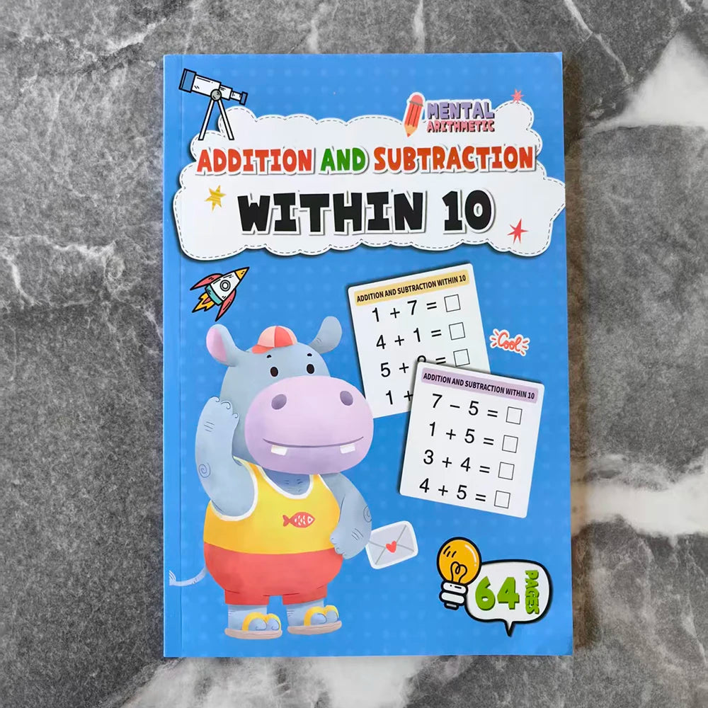 Math Workbook for Kids Addition & Subtraction Practice