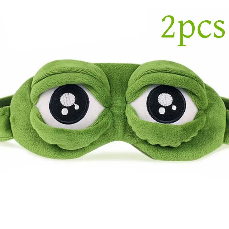 3D Sleep Mask Soft Plush Light Blocking Adjustable Eye Cover