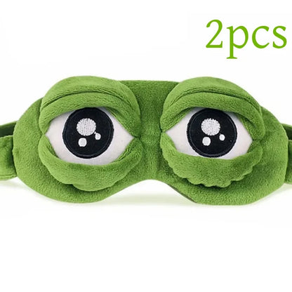 3D Sleep Mask Soft Plush Light Blocking Adjustable Eye Cover