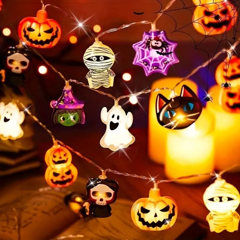 Halloween String Lights – Battery Powered LED Party Decor