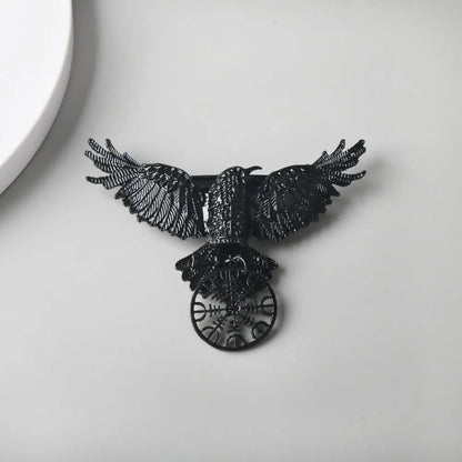 Gothic Hair Clip Crow Design Metal Barrette for Women