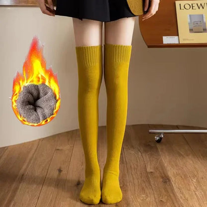 Women’s Knee High Socks Thick Warm Cotton Blend Winter Socks