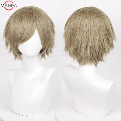 Short Cosplay Wig – 30cm Straight Heat Resistant Synthetic Hair