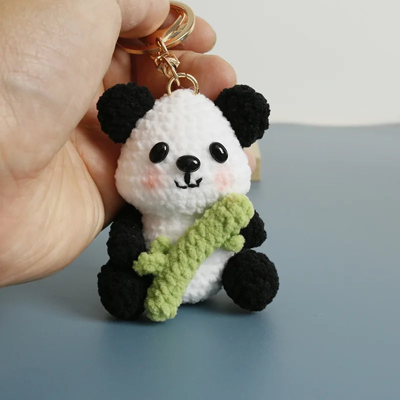 Sheep Keychain Cute Crochet Animal Keyring for Bags and Keys