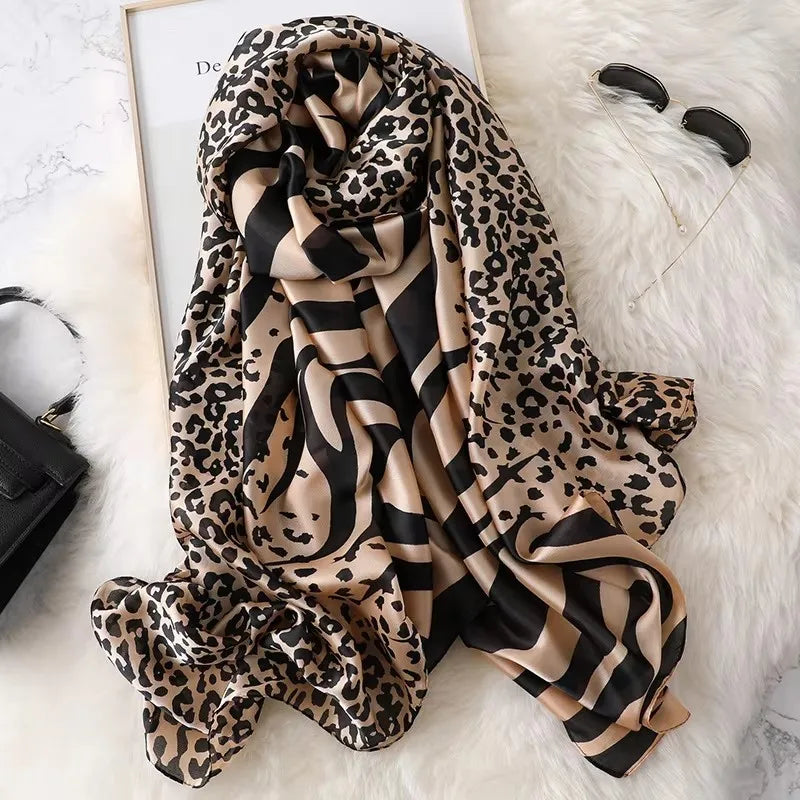 Women's Polyester Scarf, Soft Long Shawl for Beach & Everyday Wear