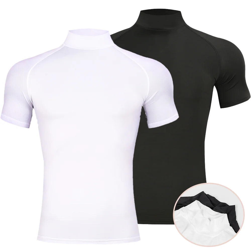 Men's Compression Shirt Quick Dry Short Sleeve Gym Workout Top