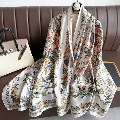 Women's Polyester Scarf, Soft Long Shawl for Beach & Everyday Wear