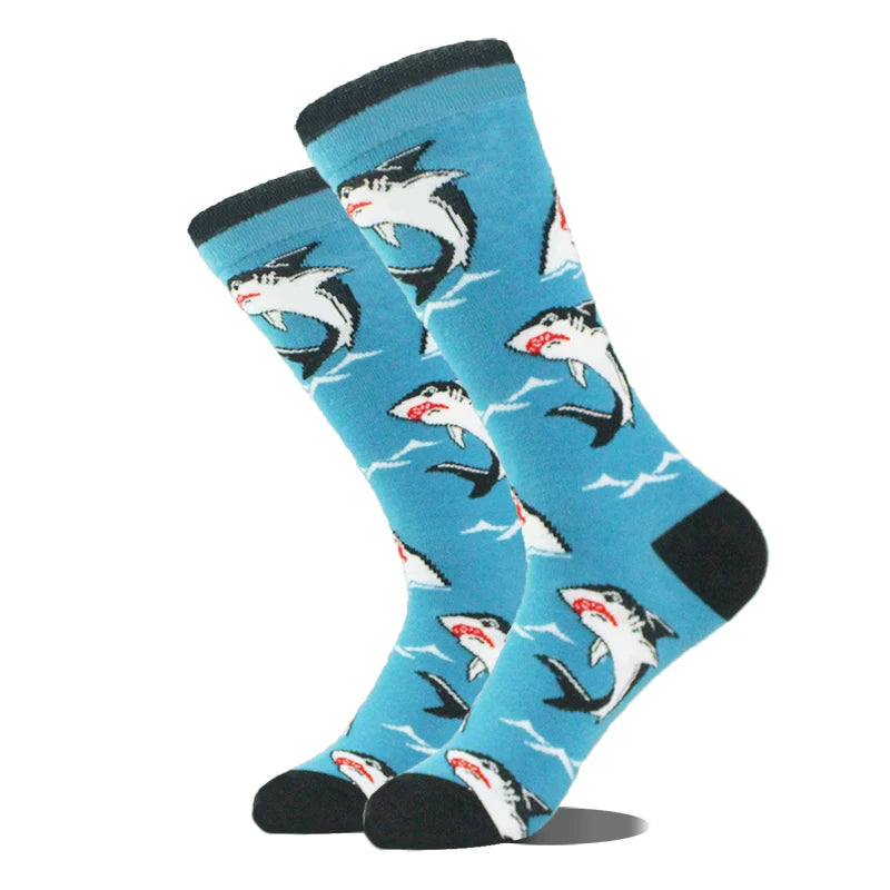 Men's Funny Socks, Novelty Cotton Crew Socks, Crazy Designs