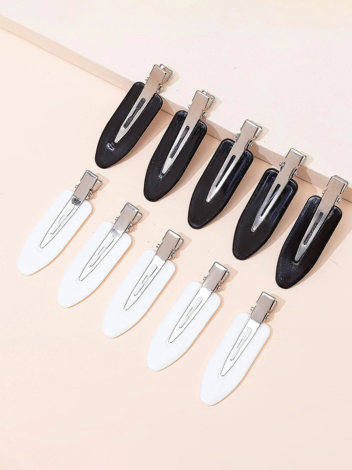 10pc Seamless Hair Clips for Side Bangs and Face Washing