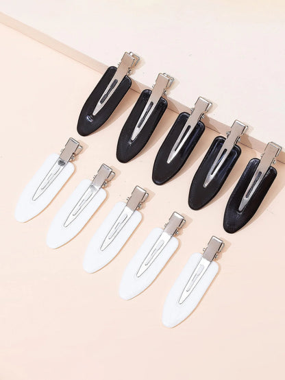 10pc Seamless Hair Clips for Side Bangs and Face Washing