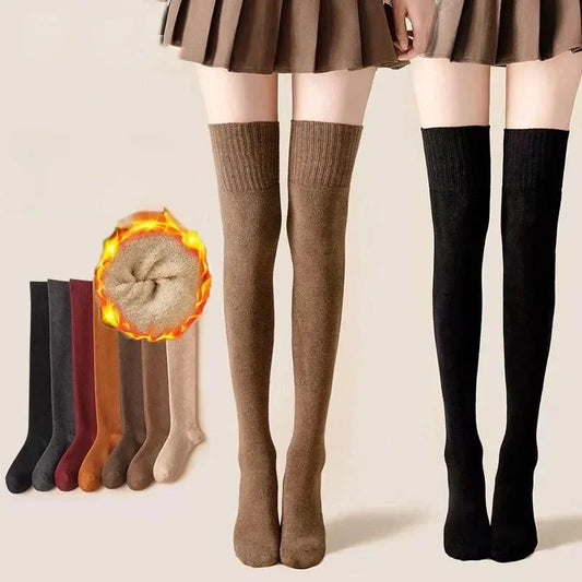 Women’s Knee High Socks Thick Warm Cotton Blend Winter Socks