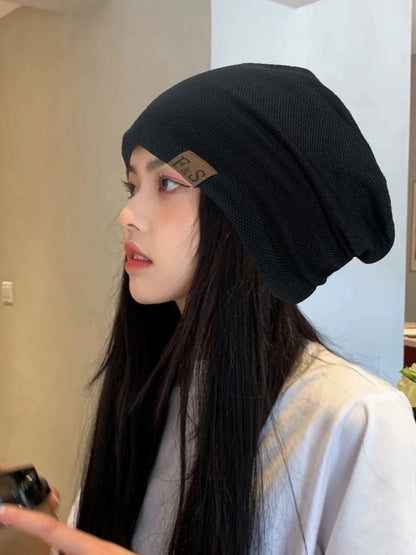 Knit Beanie Unisex Polyester Hat for Men and Women