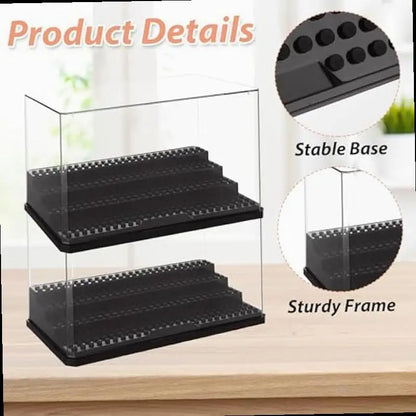 Acrylic Display Case – 3 Tier Clear Shelf for Figurines