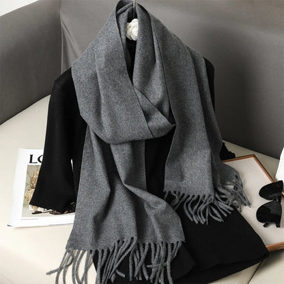 Women's Winter Scarf – Long Warm Solid Shawl Wrap