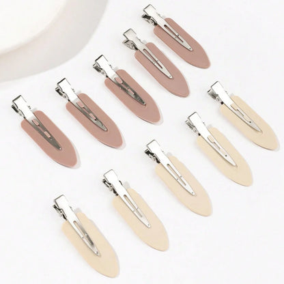 10pc Seamless Hair Clips for Side Bangs and Face Washing