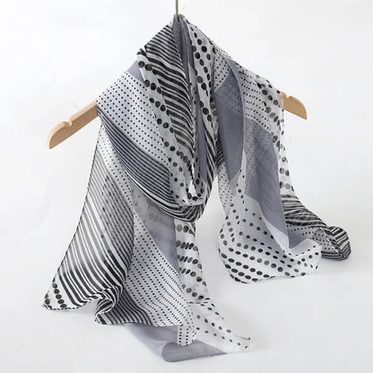 Chiffon Scarf for Women, 50×160cm Lightweight Summer Shawl