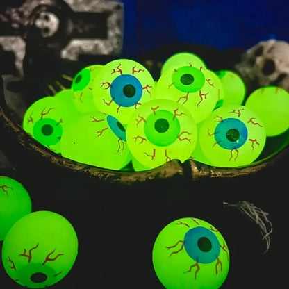 Halloween Bouncy Balls 3cm Glow Eyeball Toy 5-50PCS