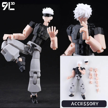 Poseable Action Figure 14cm 3D Printed Collectible Model