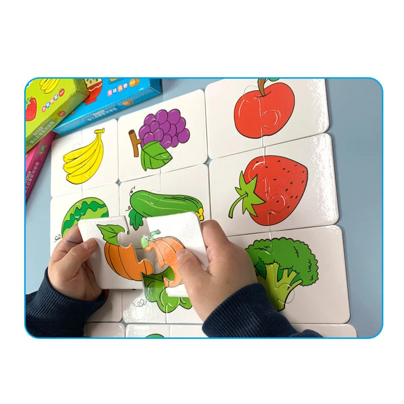 Montessori Matching Cards, Educational Puzzle Toy for Toddlers