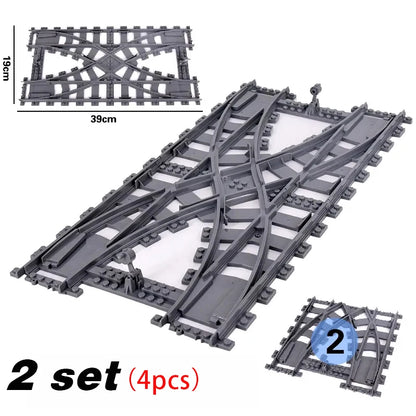 Flexible Train Tracks Set – Curved & Straight Rails for Kids