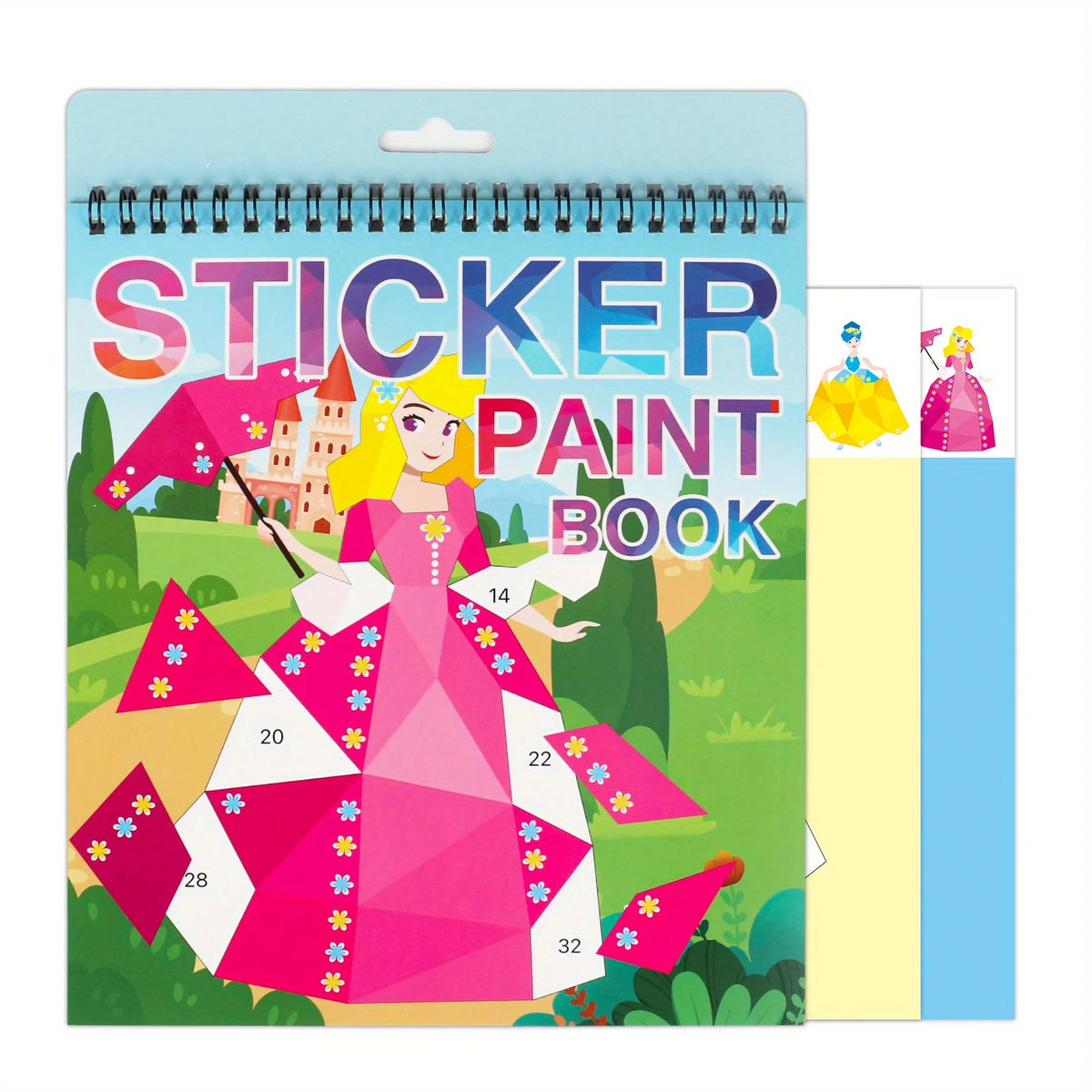 Sticker Activity Book for Kids, Sticker by Number Travel Toy
