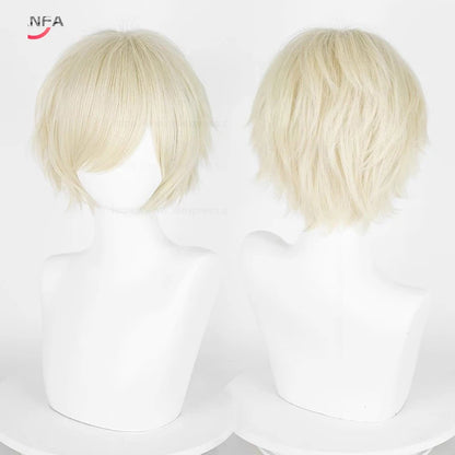 Short Cosplay Wig – 30cm Straight Heat Resistant Synthetic Hair