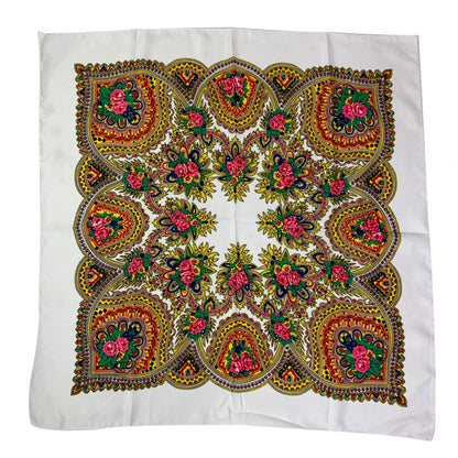 Women's Square Scarf, 70×70cm Printed Head Scarf and Bandana