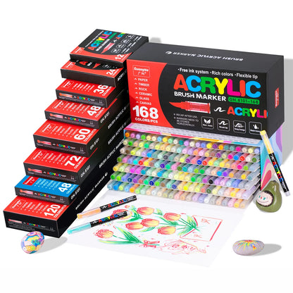 Acrylic Paint Markers Set – 12 to 240 Colors for Art & DIY