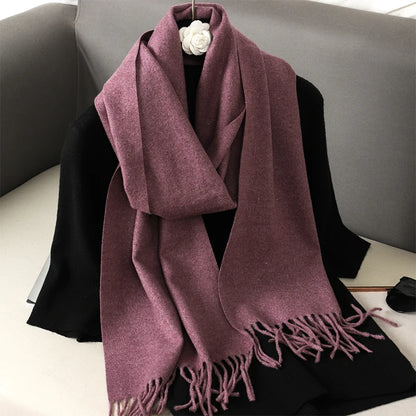 Women's Winter Scarf – Long Warm Solid Shawl Wrap