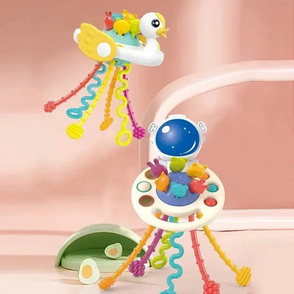 Pull String Sensory Toy for Fine Motor Skills and Baby Play