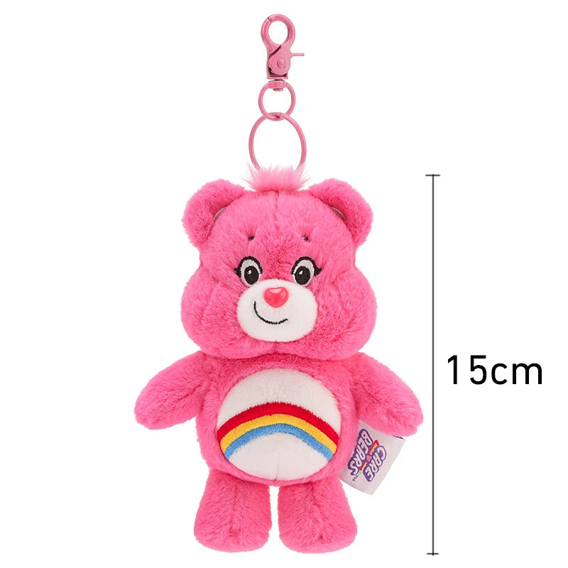 Rainbow Bear Plush Keychain  Cute Plush Bag Charm