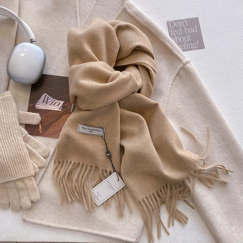 Women’s Winter Scarf – Warm Wool Blend Wrap for Cold Weather