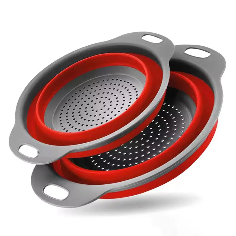 Collapsible Colander Foldable Kitchen Strainer & Drain Basket