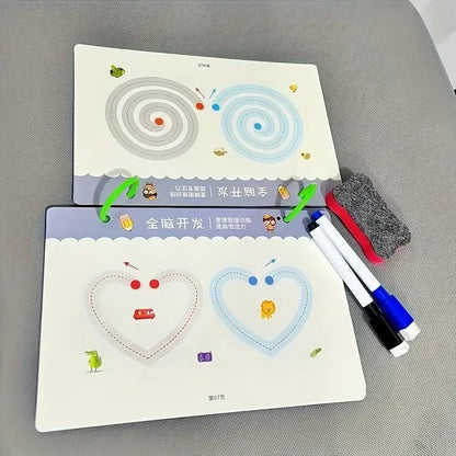 Reusable Writing Workbook for Kids – Drawing & Learning Activity Book