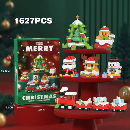 Christmas Building Blocks Set, Micro DIY Holiday Decoration Toy