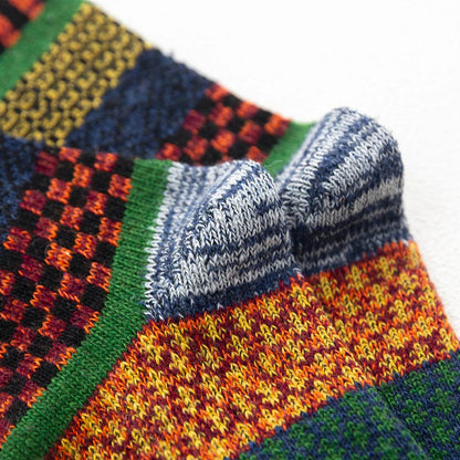 Men's Winter Socks Thick Wool Blend Warm Crew Socks 5-Pair