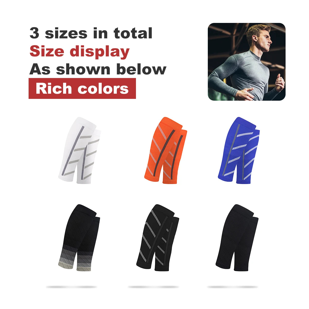 Compression Socks for Running, Calf Support Sports Socks