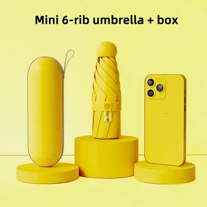 Mini UV Umbrella – Compact Folding Sun & Rain Protection