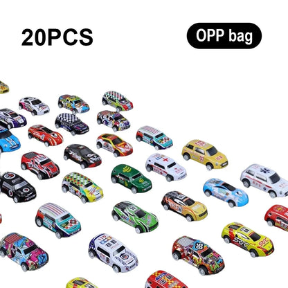 Mini Pull Back Cars – 10-48 Piece Set with Storage Container