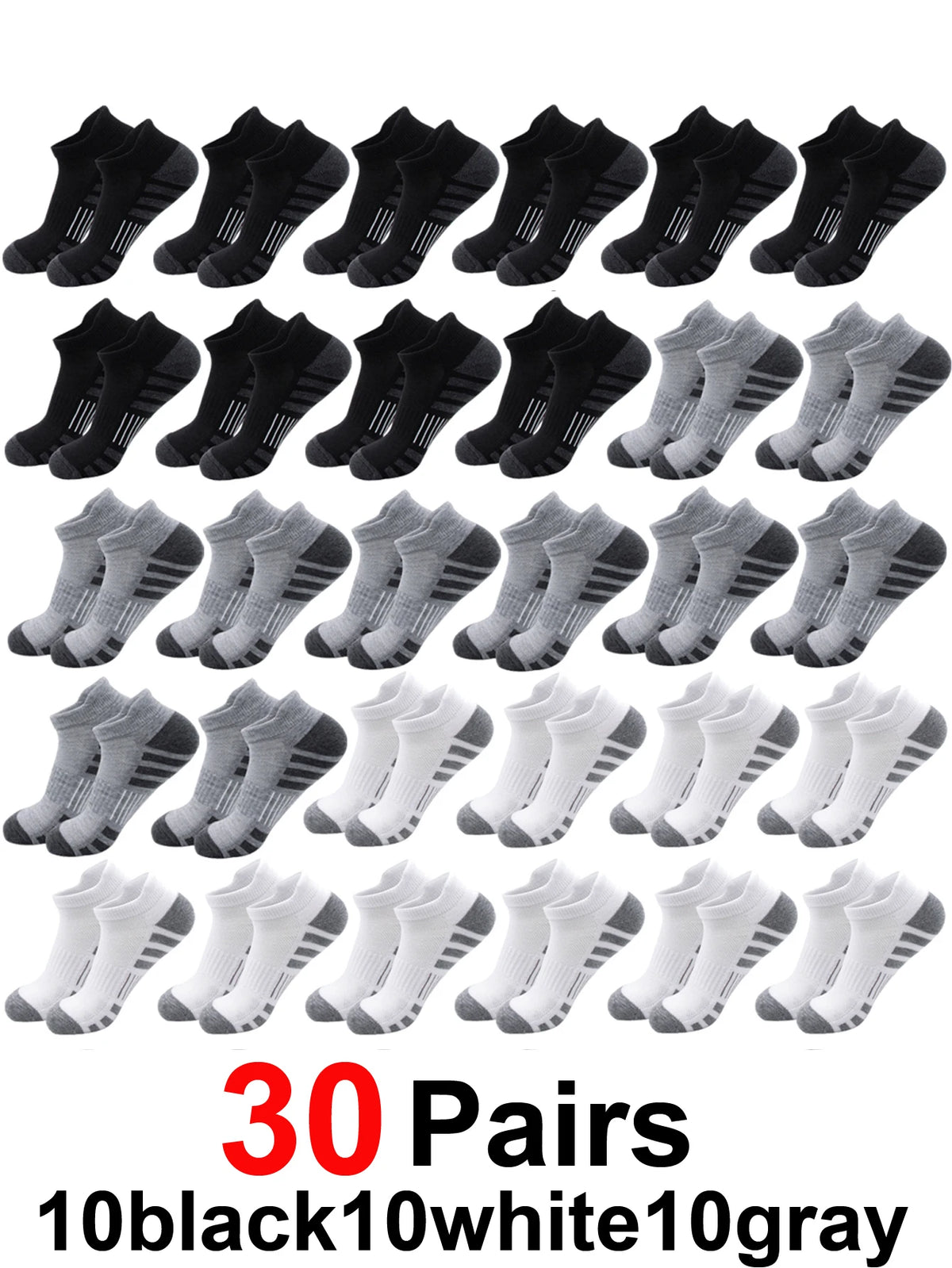 Athletic Ankle Socks – Cushioned Breathable Running Sports Socks