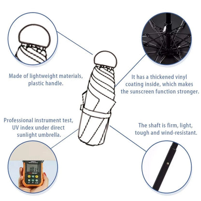 Mini UV Umbrella – Compact Folding Sun & Rain Protection