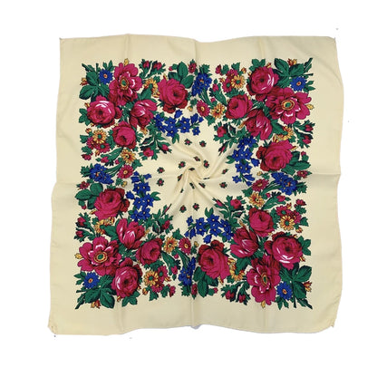 Women's Square Scarf, 70×70cm Printed Head Scarf and Bandana