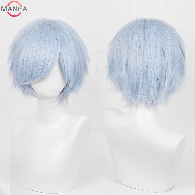 Short Cosplay Wig – 30cm Straight Heat Resistant Synthetic Hair