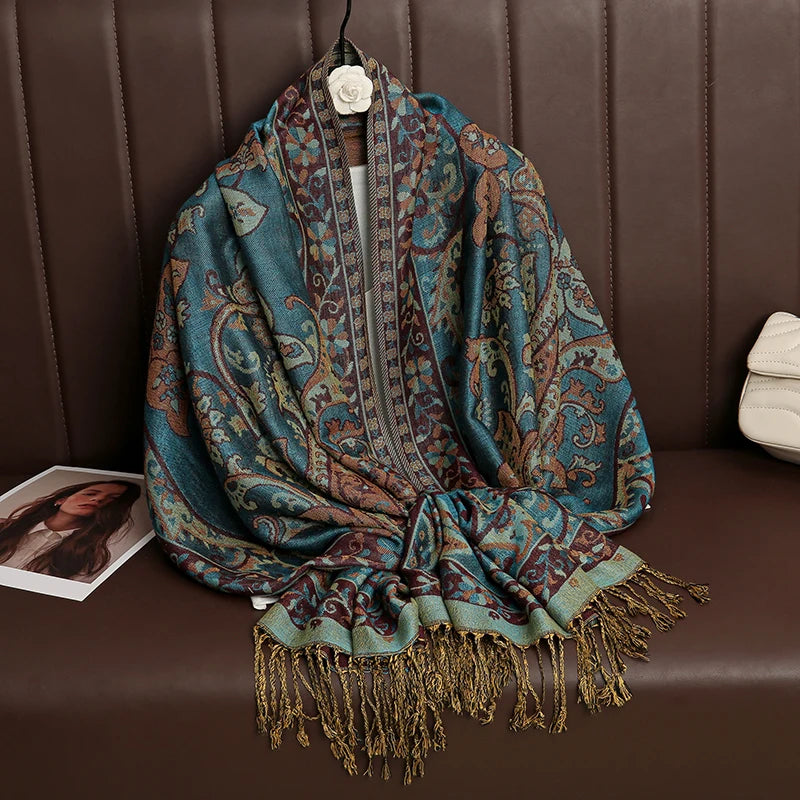 Women's Winter Scarf, Soft Pashmina Shawl Wrap