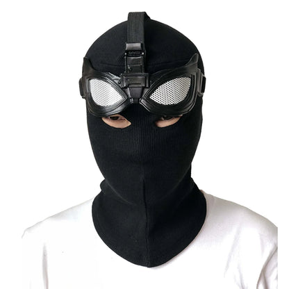 Spider Superhero Mask – Black Cosplay Helmet for Halloween