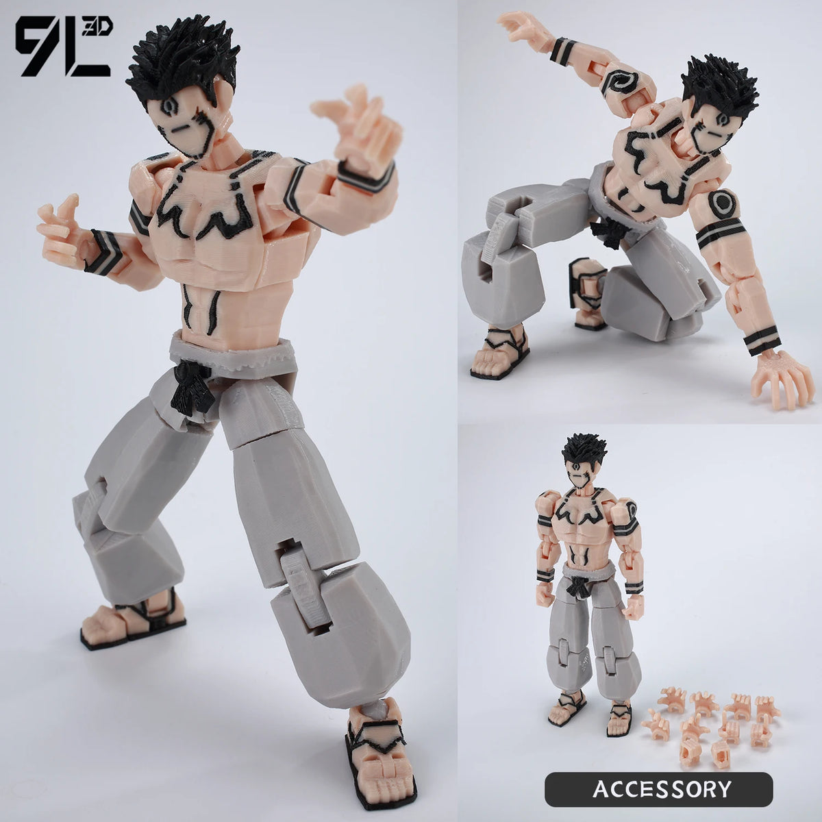 Poseable Action Figure 14cm 3D Printed Collectible Model