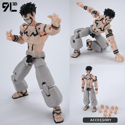 Poseable Action Figure 14cm 3D Printed Collectible Model