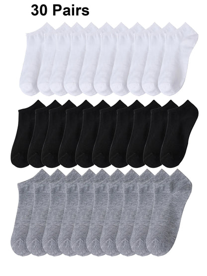 Men's Casual Socks Soft Breathable Low Cut Everyday Socks